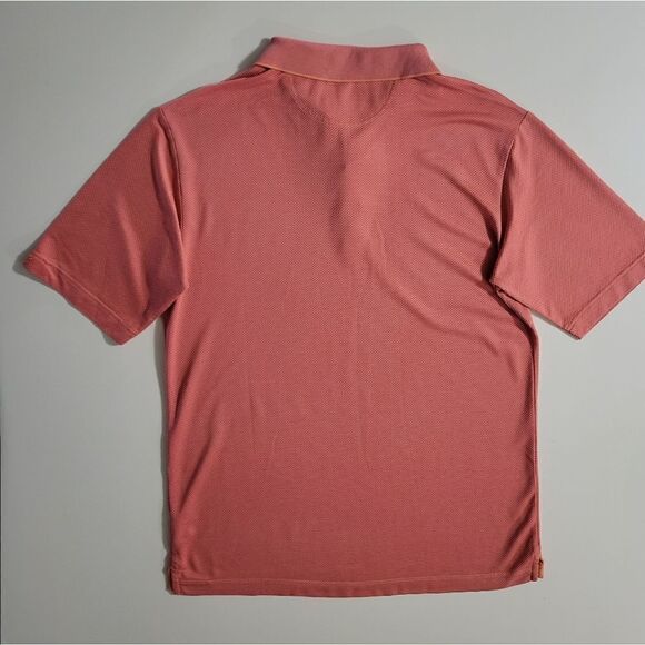 Cutter & Buck CB Drytec Luxe Solid Orange Mens Short Sleeve Polo - Picture 15 of 15
